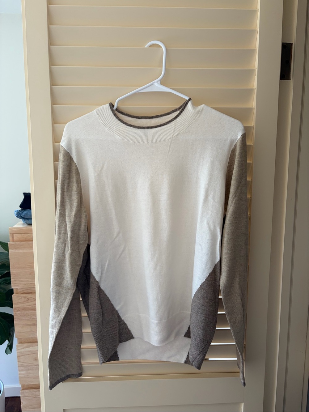 LOFT Cream Sweater (size L)